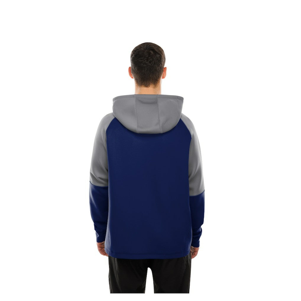 Indianapolis Colts New Era Combine Authentic Color Block Raglan Pullover Hoodie - Royal - NFL