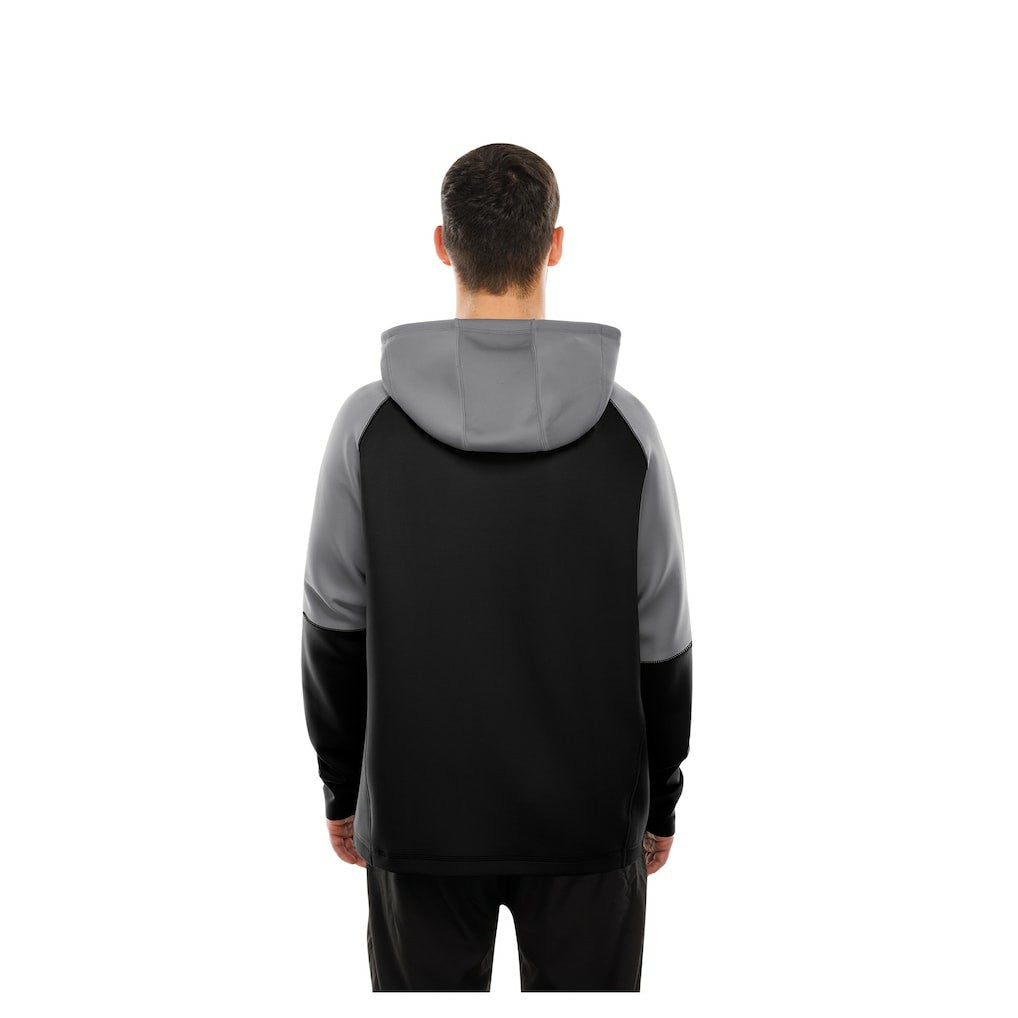 Las Vegas Raiders New Era Combine Authentic Color Block Raglan Pullover Hoodie - Black - NFL