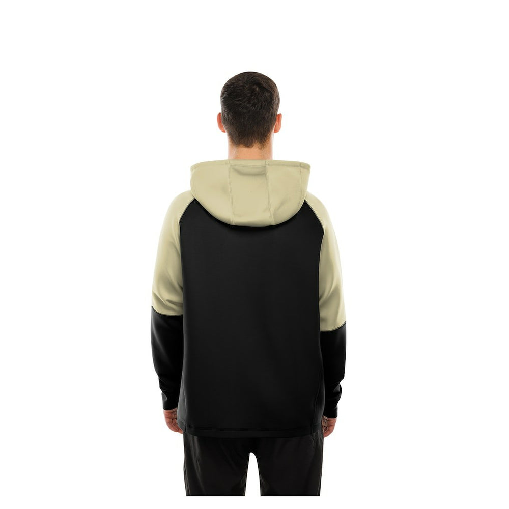 New Orleans Saints New Era Combine Authentic Color Block Raglan Pullover Hoodie - Black - NFL