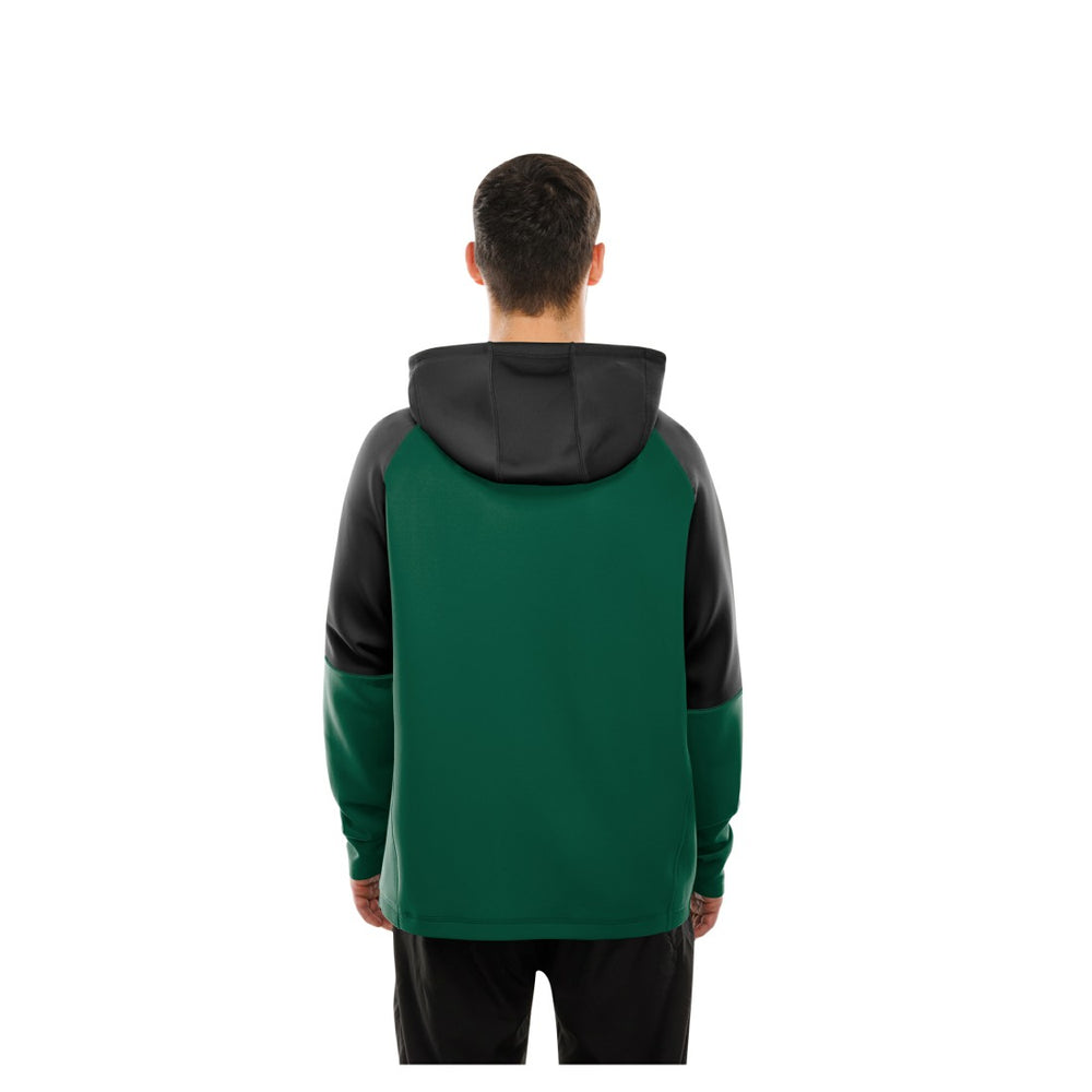 New York Jets New Era Combine Authentic Color Block Raglan Pullover Hoodie - Green - NFL