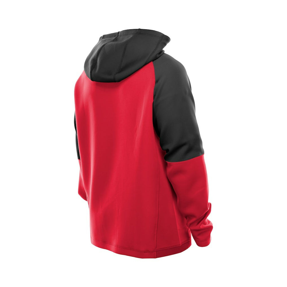 San Francisco 49ers New Era Combine Authentic Color Block Raglan Pullover Hoodie - Scarlet - NFL