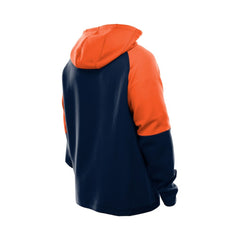 Chicago Bears New Era Combine Authentic Color Block Raglan Pullover Hoodie - Navy - NFL