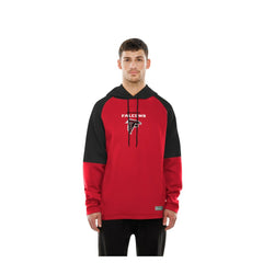 Atlanta Falcons New Era Combine Authentic Color Block Raglan Pullover Hoodie - Red - NFL