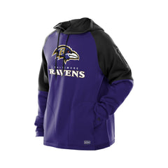 Baltimore Ravens New Era Combine Authentic Color Block Raglan Pullover Hoodie - Purple - NFL