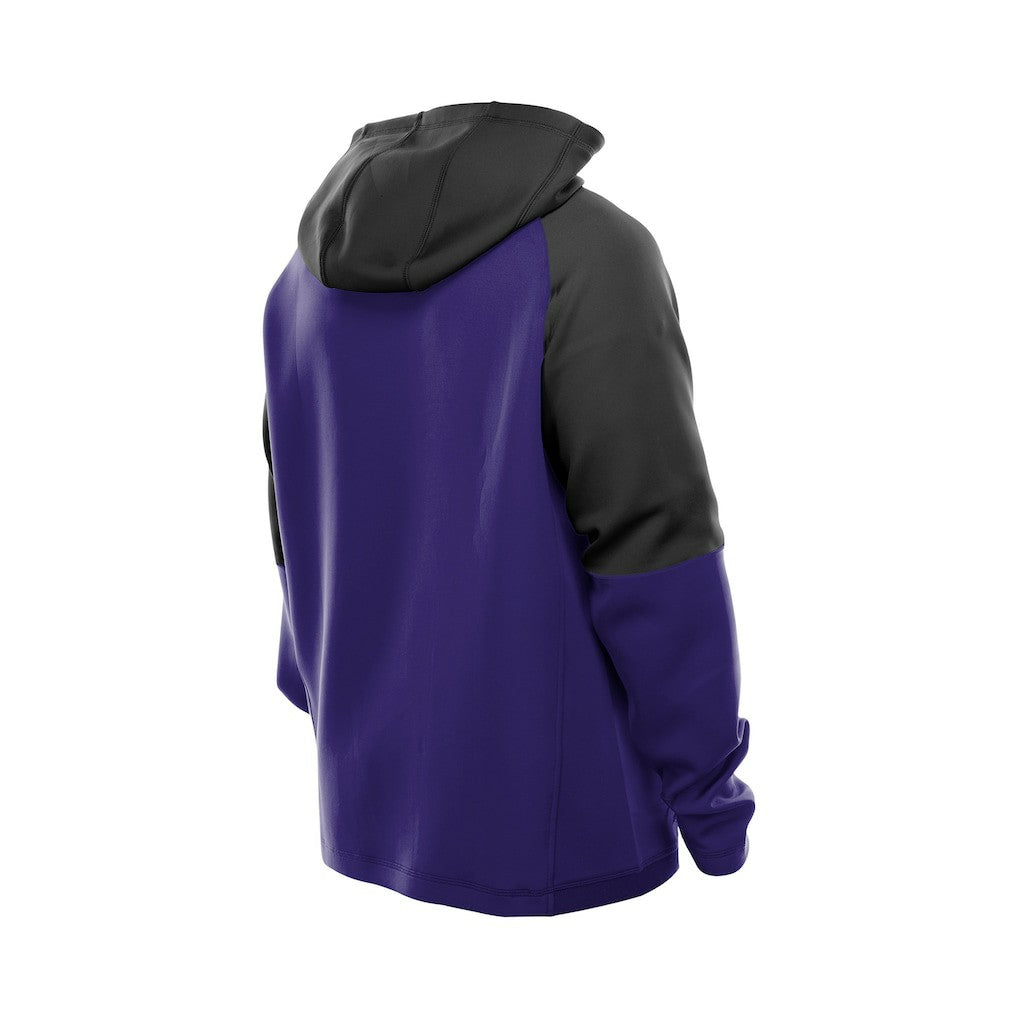 Baltimore Ravens New Era Combine Authentic Color Block Raglan Pullover Hoodie - Purple - NFL