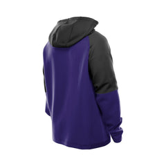 Baltimore Ravens New Era Combine Authentic Color Block Raglan Pullover Hoodie - Purple - NFL