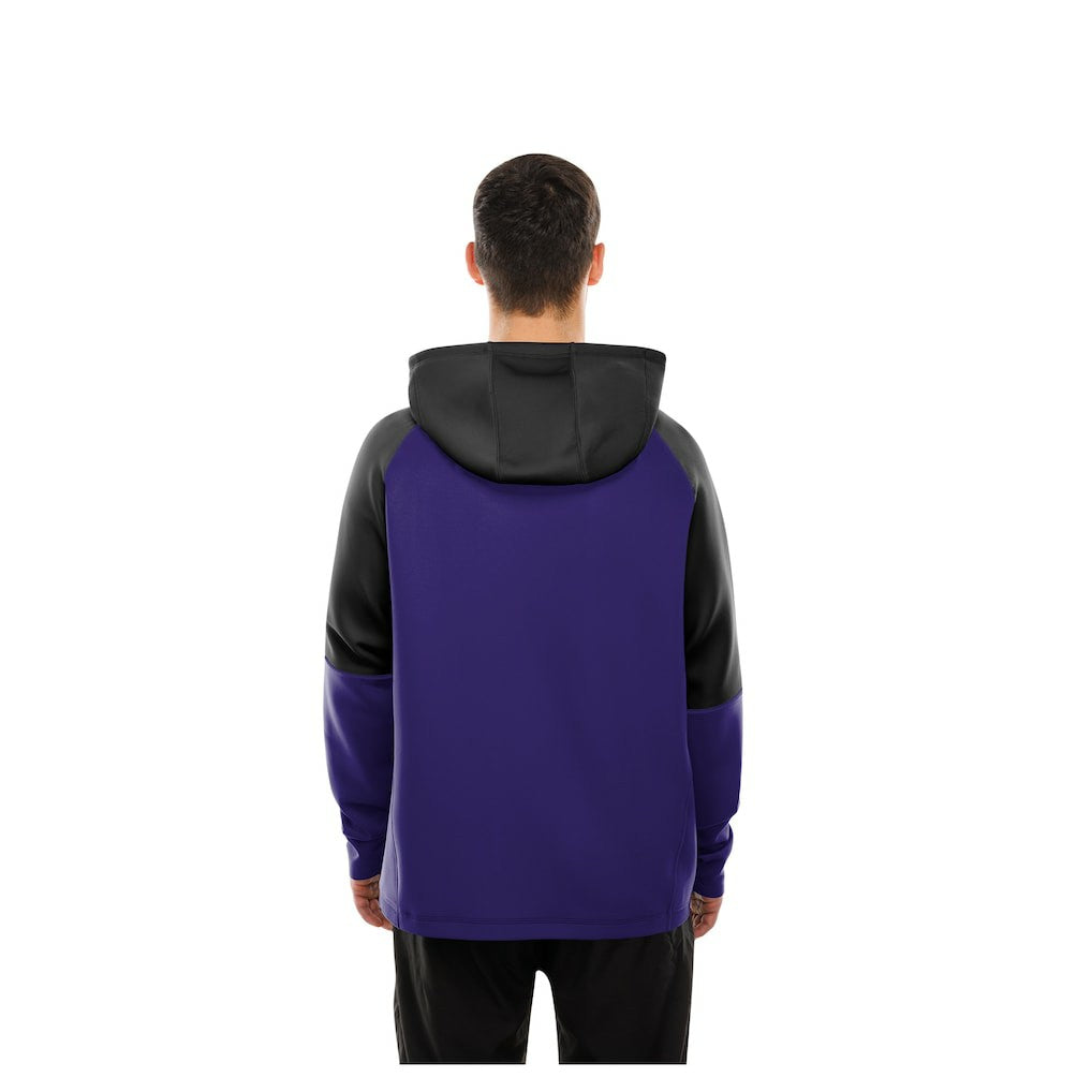 Baltimore Ravens New Era Combine Authentic Color Block Raglan Pullover Hoodie - Purple - NFL