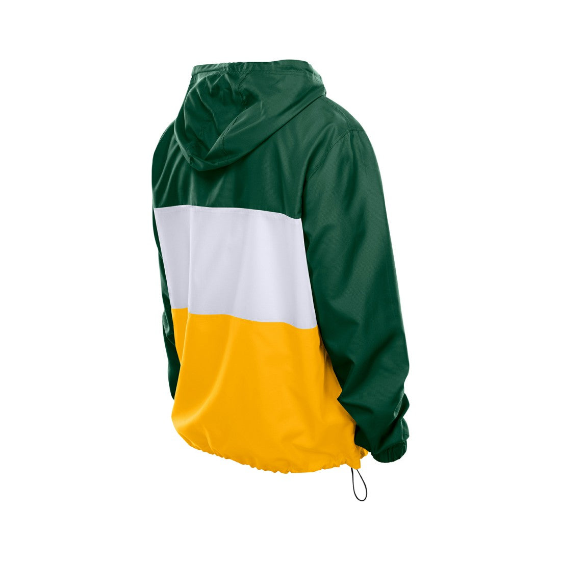 Green Bay Packers New Era Ripstop Quarter-Zip Hooded Windbreaker - Green - NFL