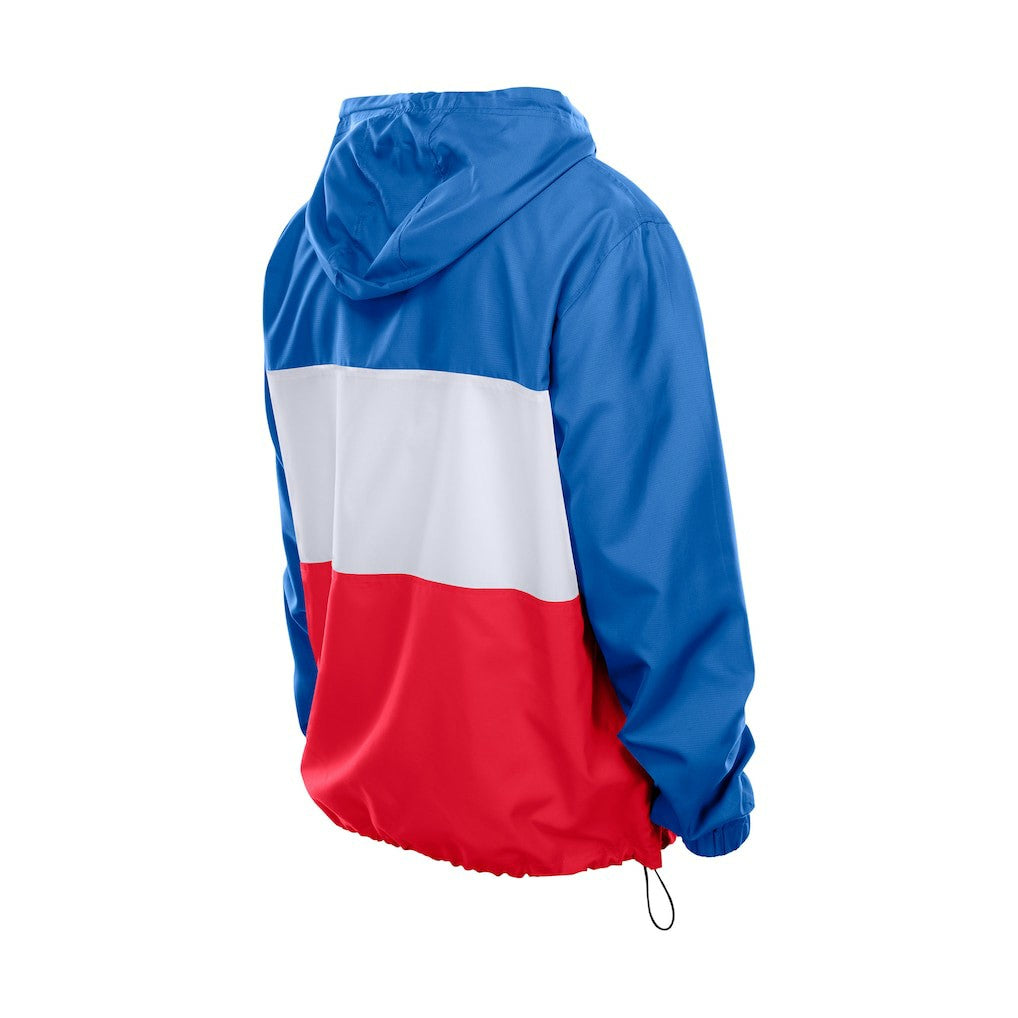 Buffalo Bills New Era Ripstop Quarter-Zip Hooded Windbreaker - Royal - NFL