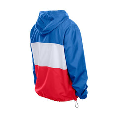 Buffalo Bills New Era Ripstop Quarter-Zip Hooded Windbreaker - Royal - NFL