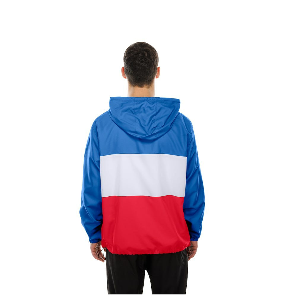 Buffalo Bills New Era Ripstop Quarter-Zip Hooded Windbreaker - Royal - NFL