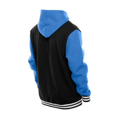 Detroit Lions New Era Full-Snap Fleece Hoodie Jacket - Black - NFL