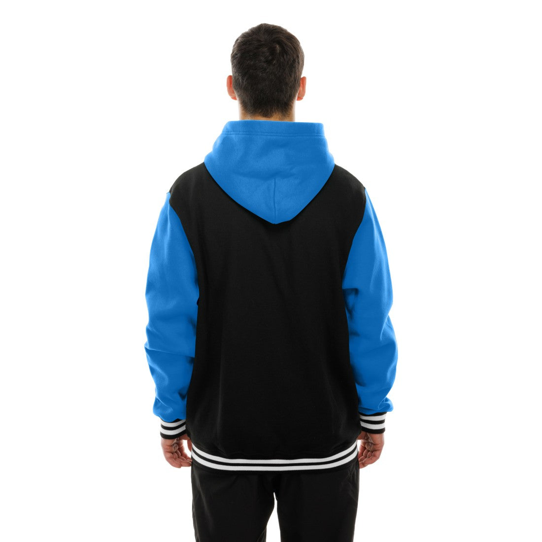Detroit Lions New Era Full-Snap Fleece Hoodie Jacket - Black - NFL