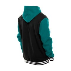 Miami Dolphins New Era Full-Snap Fleece Hoodie Jacket - Black - NFL