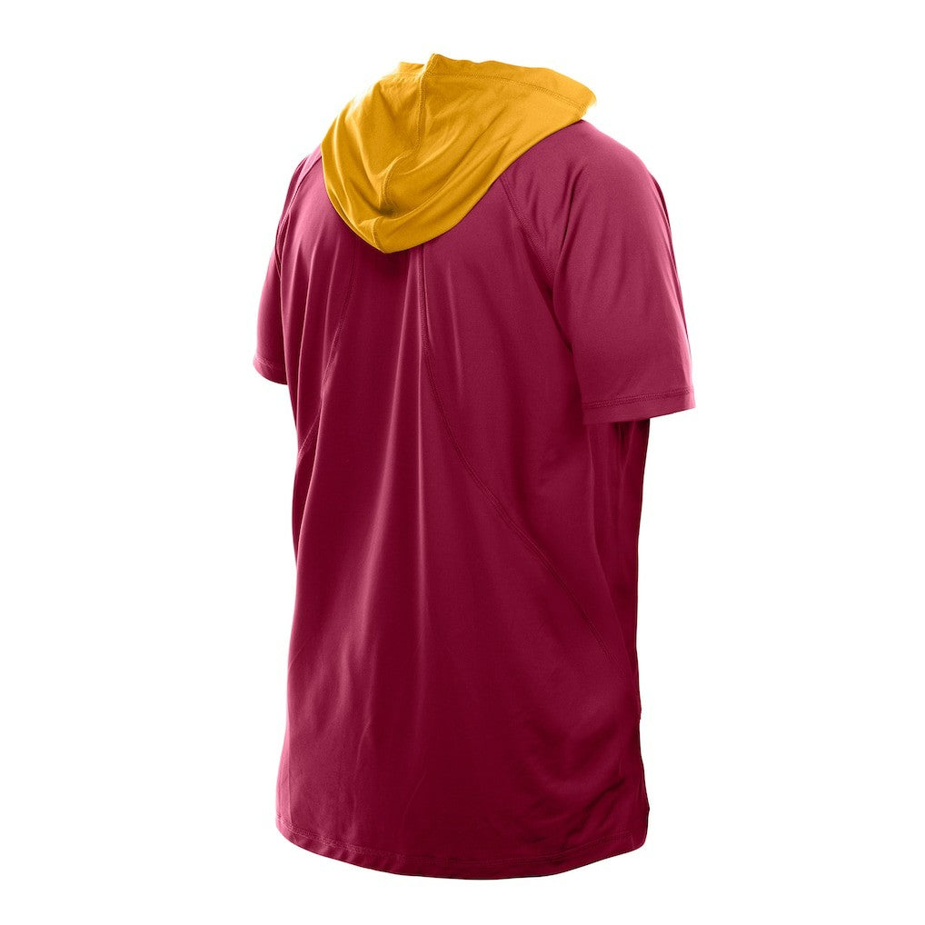 Washington Commanders New Era Combine Authentic Hooded Raglan Short-Sleeve T-Shirt - Scarlet - NFL