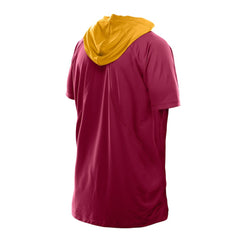 Washington Commanders New Era Combine Authentic Hooded Raglan Short-Sleeve T-Shirt - Scarlet - NFL