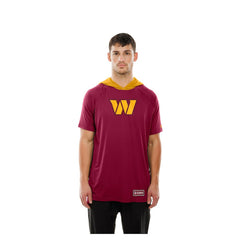Washington Commanders New Era Combine Authentic Hooded Raglan Short-Sleeve T-Shirt - Scarlet - NFL