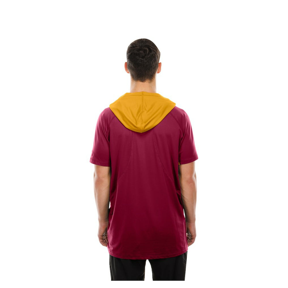Washington Commanders New Era Combine Authentic Hooded Raglan Short-Sleeve T-Shirt - Scarlet - NFL