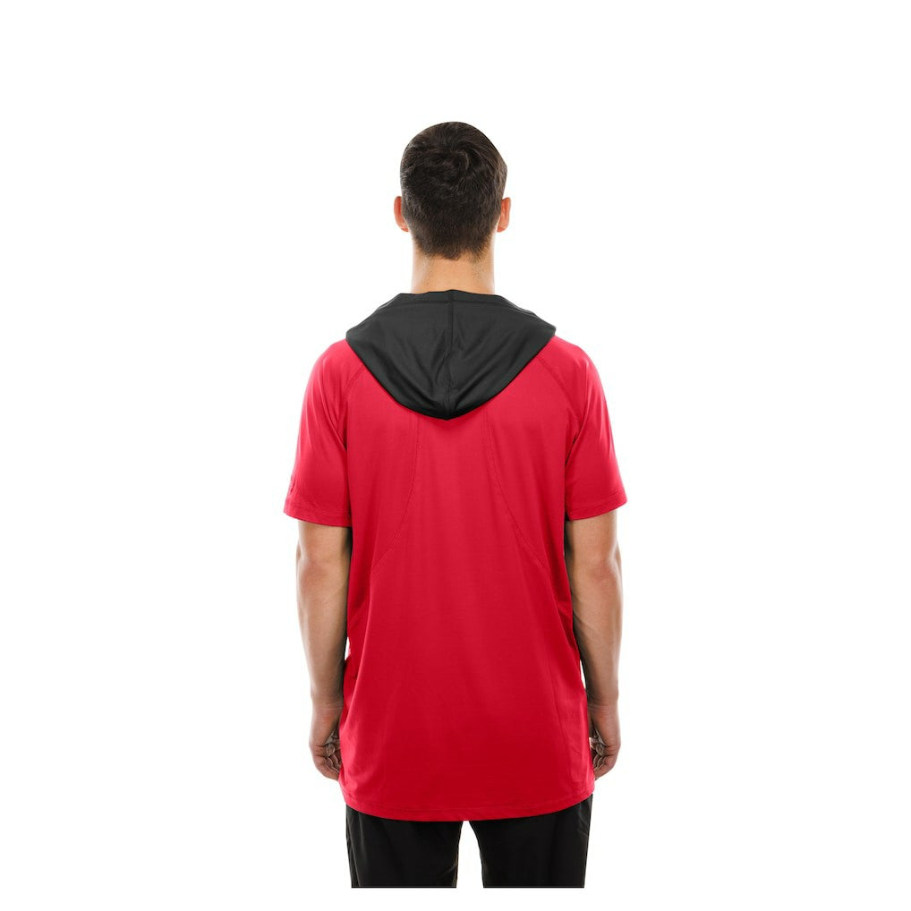 Kansas City Chiefs New Era Combine Authentic Hooded Raglan Short-Sleeve T-Shirt - Red - NFL