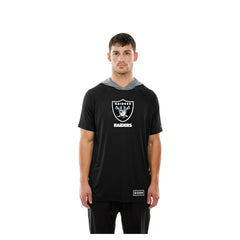 Las Vegas Raiders New Era Combine Authentic Hooded Raglan Short-Sleeve T-Shirt - Black - NFL