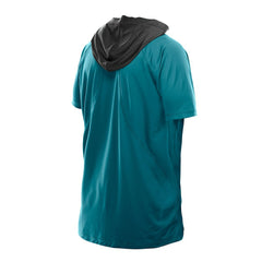 Jacksonville Jaguars New Era Combine Authentic Hooded Raglan Short-Sleeve T-Shirt - Teal - NFL