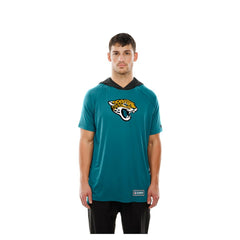 Jacksonville Jaguars New Era Combine Authentic Hooded Raglan Short-Sleeve T-Shirt - Teal - NFL