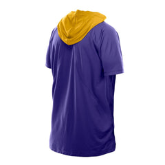 Minnesota Vikings New Era Combine Authentic Hooded Raglan Short-Sleeve T-Shirt - Purple - NFL