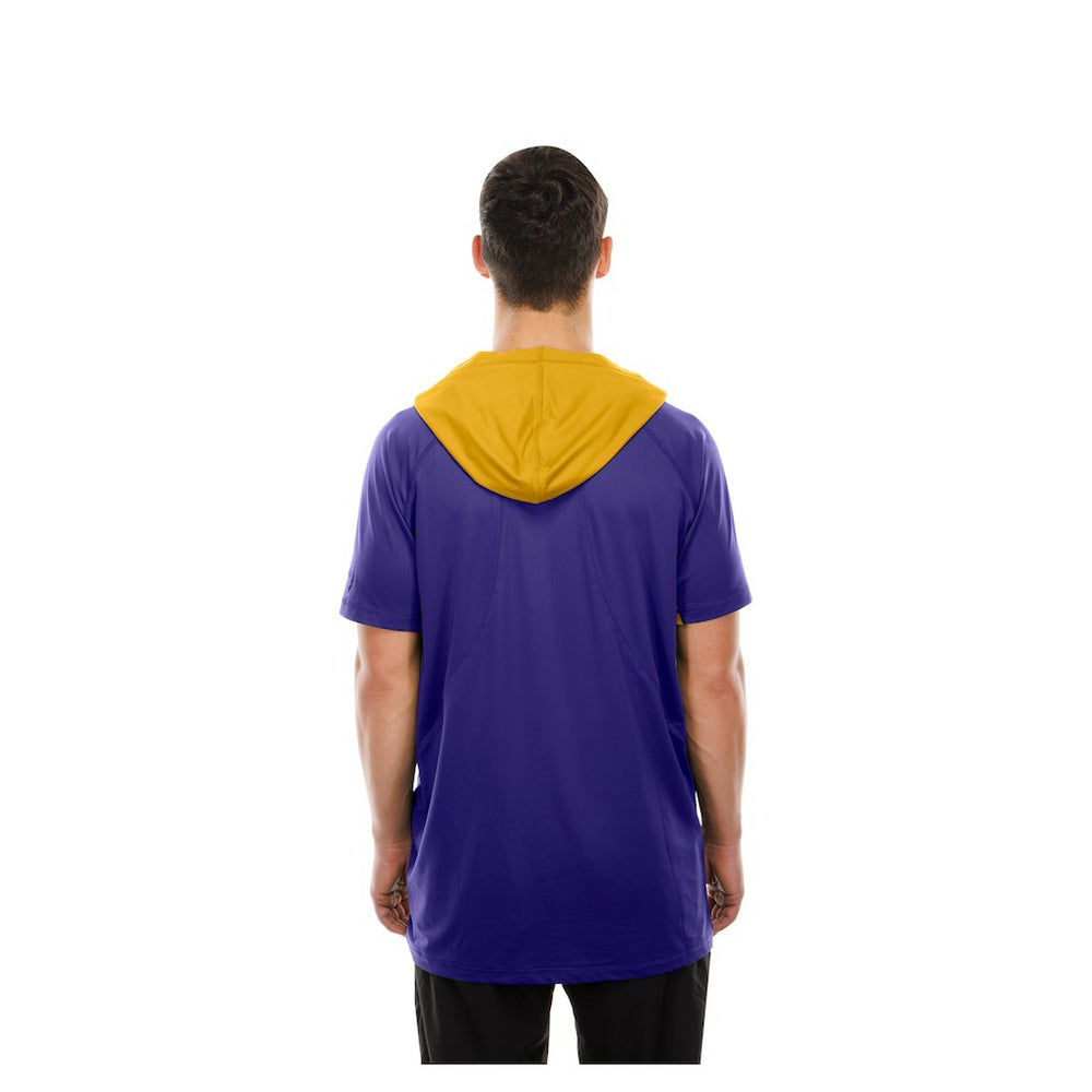Minnesota Vikings New Era Combine Authentic Hooded Raglan Short-Sleeve T-Shirt - Purple - NFL