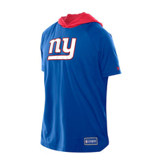 New York Giants New Era Combine Authentic Hooded Raglan Short-Sleeve T-Shirt - Royal - NFL