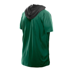 New York Jets New Era Combine Authentic Hooded Raglan Short-Sleeve T-Shirt - Green - NFL