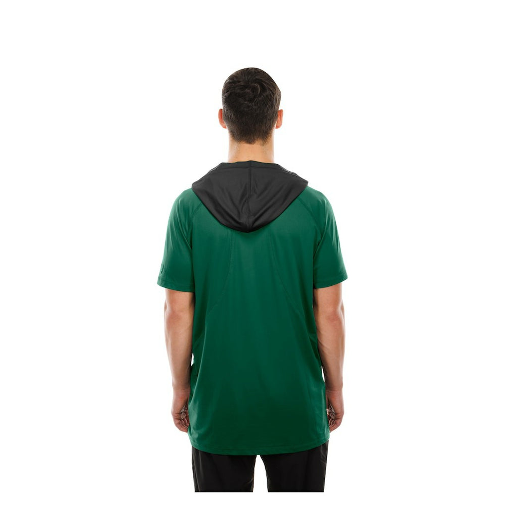 New York Jets New Era Combine Authentic Hooded Raglan Short-Sleeve T-Shirt - Green - NFL