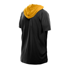Pittsburgh Steelers New Era Combine Authentic Hooded Raglan Short-Sleeve T-Shirt - Black - NFL