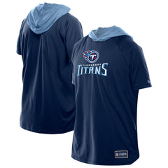 Tennessee Titans New Era Combine Authentic Hooded Raglan Short-Sleeve T-Shirt - Navy - NFL