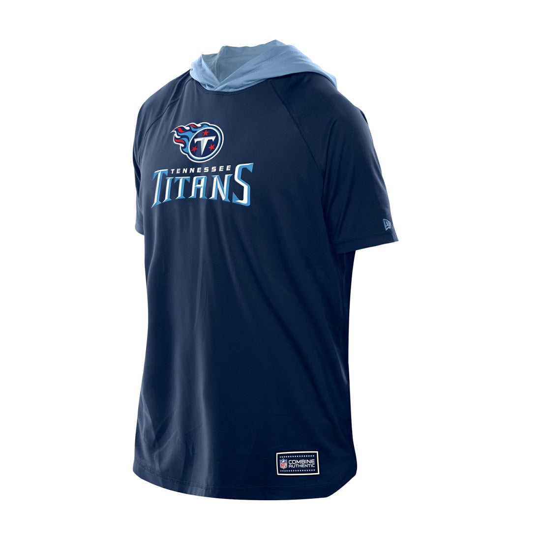 Tennessee Titans New Era Combine Authentic Hooded Raglan Short-Sleeve T-Shirt - Navy - NFL