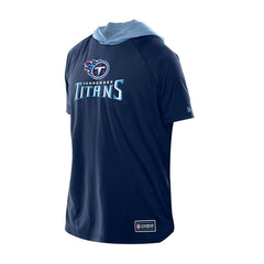 Tennessee Titans New Era Combine Authentic Hooded Raglan Short-Sleeve T-Shirt - Navy - NFL