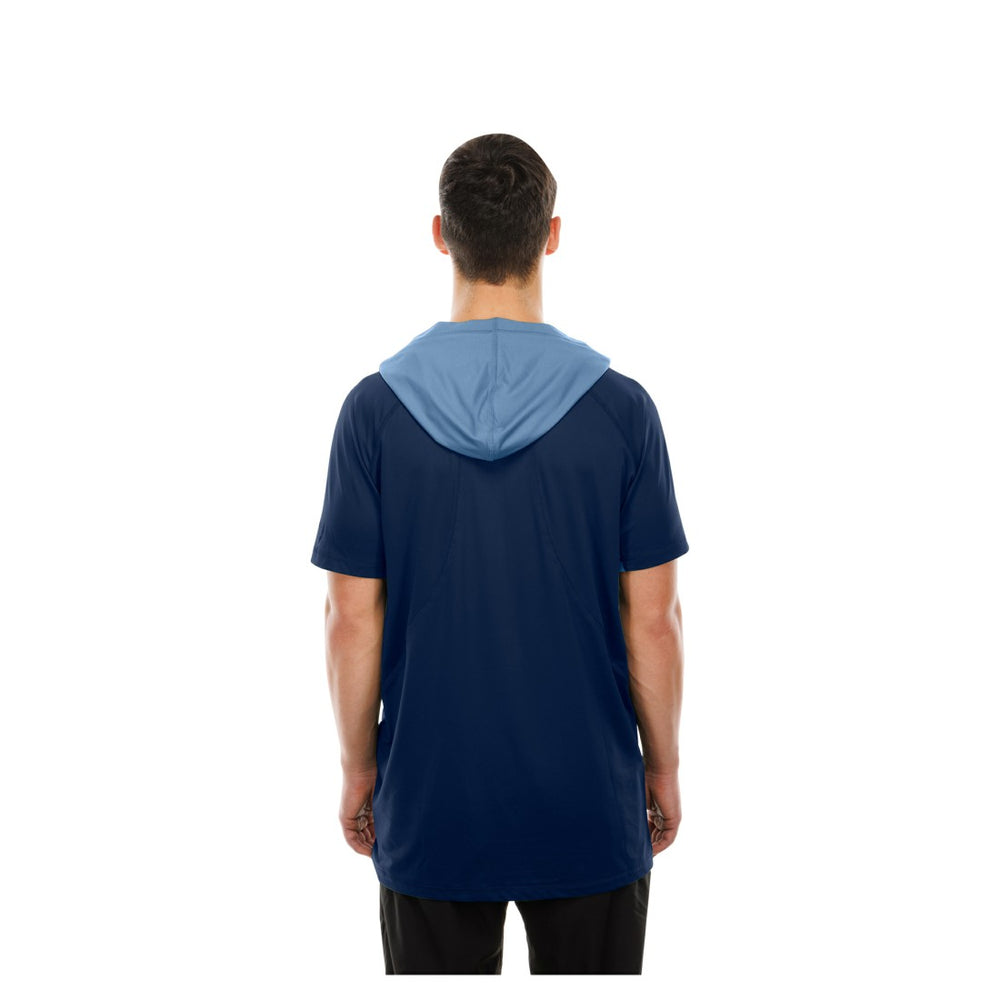 Tennessee Titans New Era Combine Authentic Hooded Raglan Short-Sleeve T-Shirt - Navy - NFL