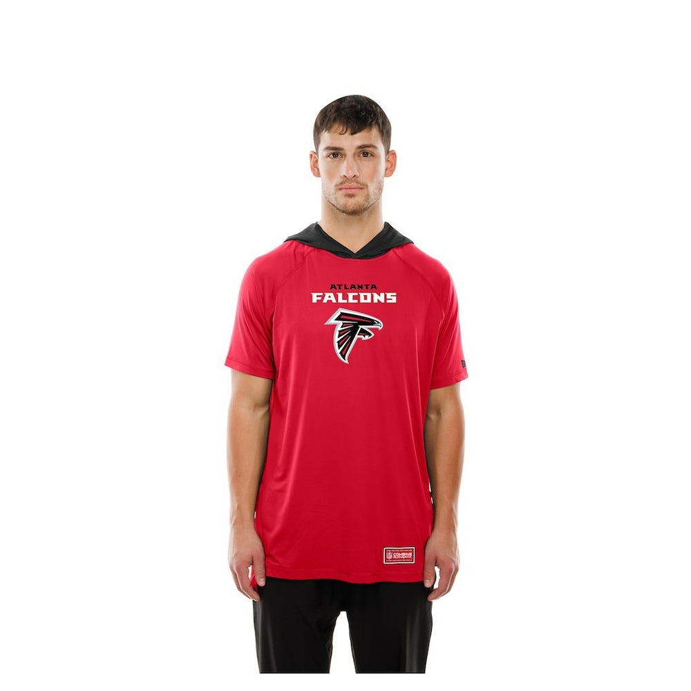 Atlanta Falcons New Era Combine Authentic Hooded Raglan Short-Sleeve T-Shirt - Red - NFL