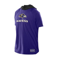 Baltimore Ravens New Era Combine Authentic Hooded Raglan Short-Sleeve T-Shirt - Purple - NFL