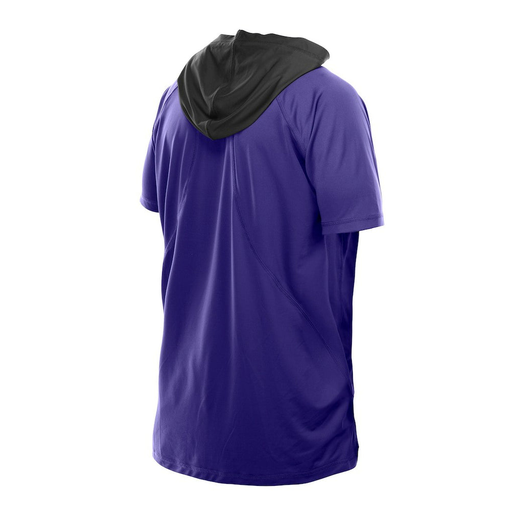 Baltimore Ravens New Era Combine Authentic Hooded Raglan Short-Sleeve T-Shirt - Purple - NFL