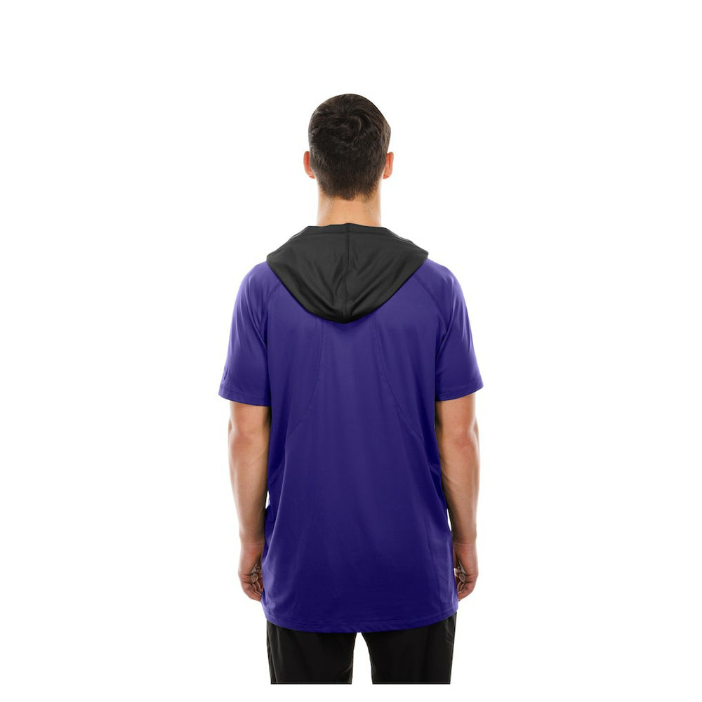 Baltimore Ravens New Era Combine Authentic Hooded Raglan Short-Sleeve T-Shirt - Purple - NFL