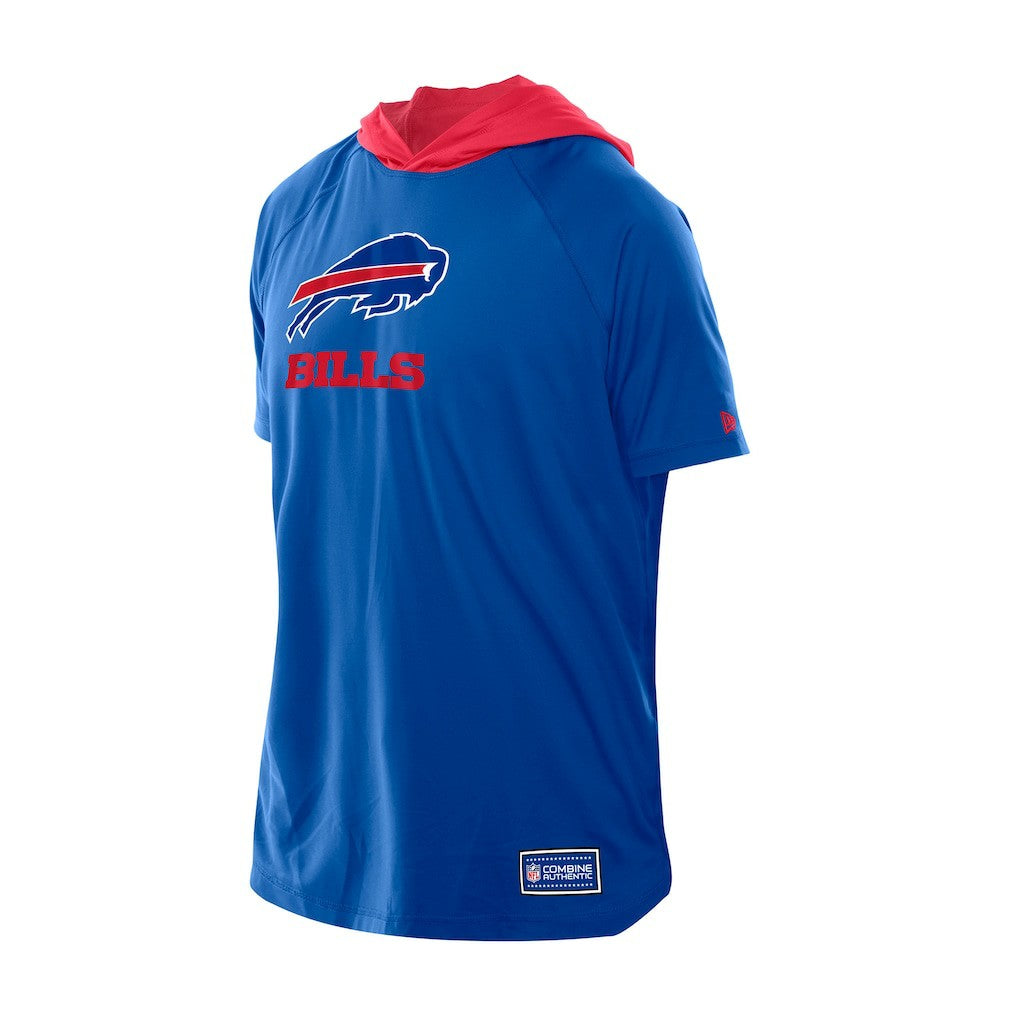 Buffalo Bills New Era Combine Authentic Hooded Raglan Short-Sleeve T-Shirt - Royal - NFL
