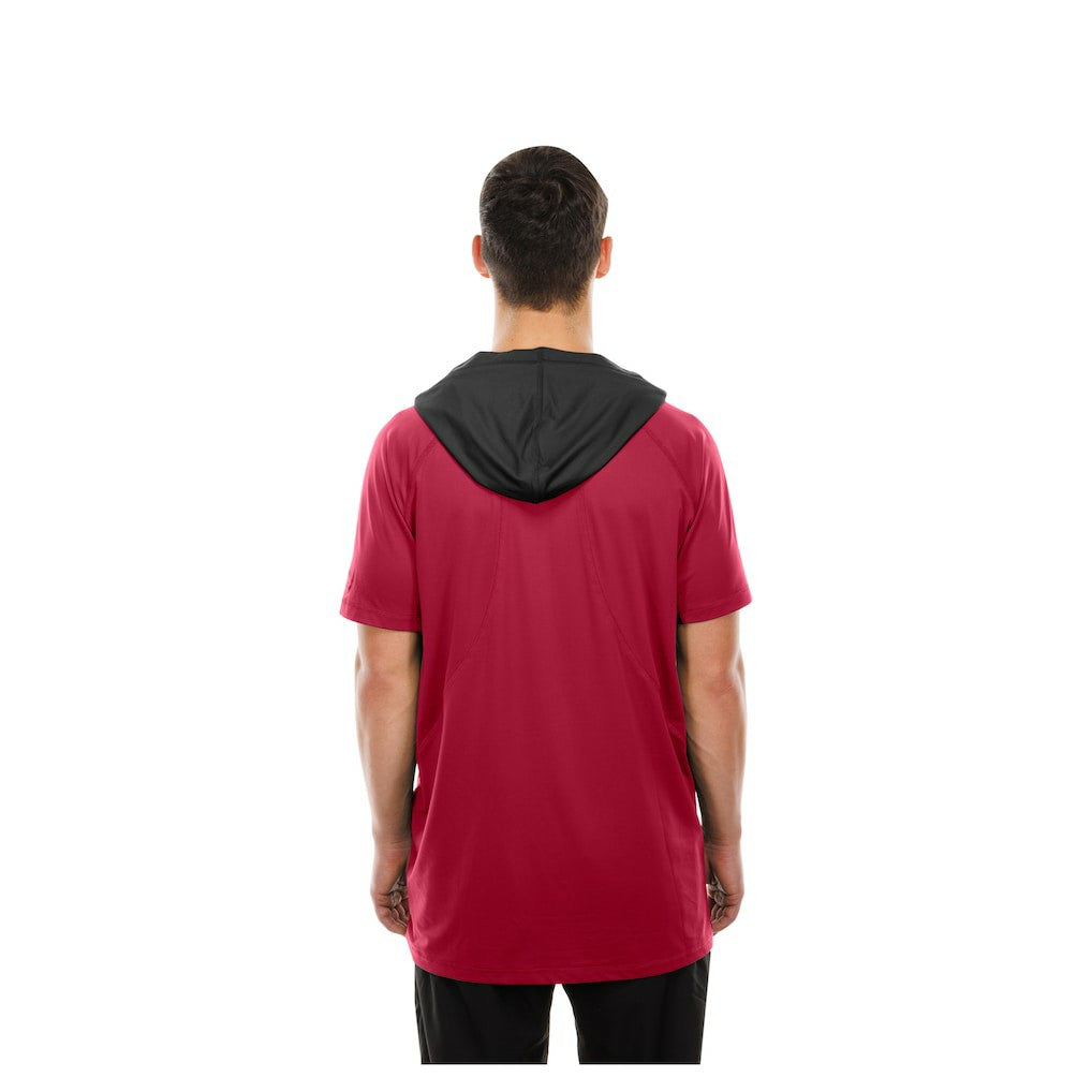 Arizona Cardinals New Era Combine Authentic Hooded Raglan Short-Sleeve T-Shirt - Cardinal - NFL