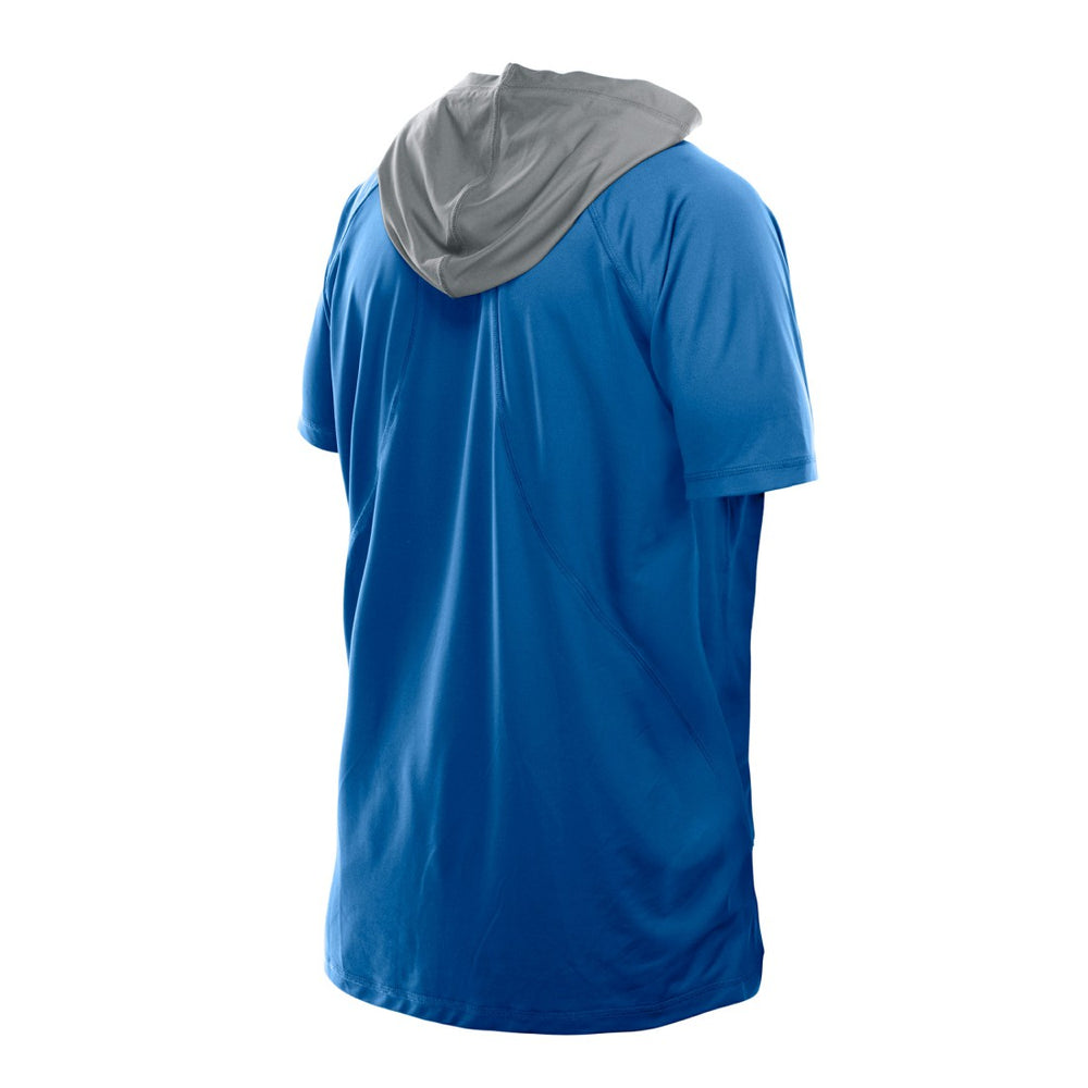 Detroit Lions New Era Combine Authentic Hooded Raglan Short-Sleeve T-Shirt - Blue - NFL