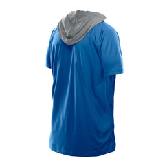 Detroit Lions New Era Combine Authentic Hooded Raglan Short-Sleeve T-Shirt - Blue - NFL