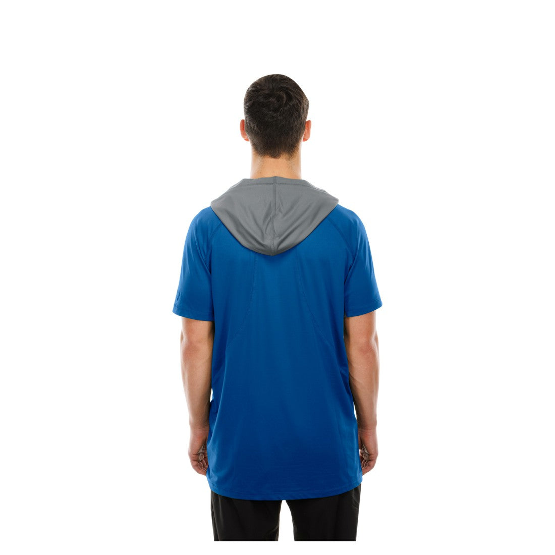 Detroit Lions New Era Combine Authentic Hooded Raglan Short-Sleeve T-Shirt - Blue - NFL