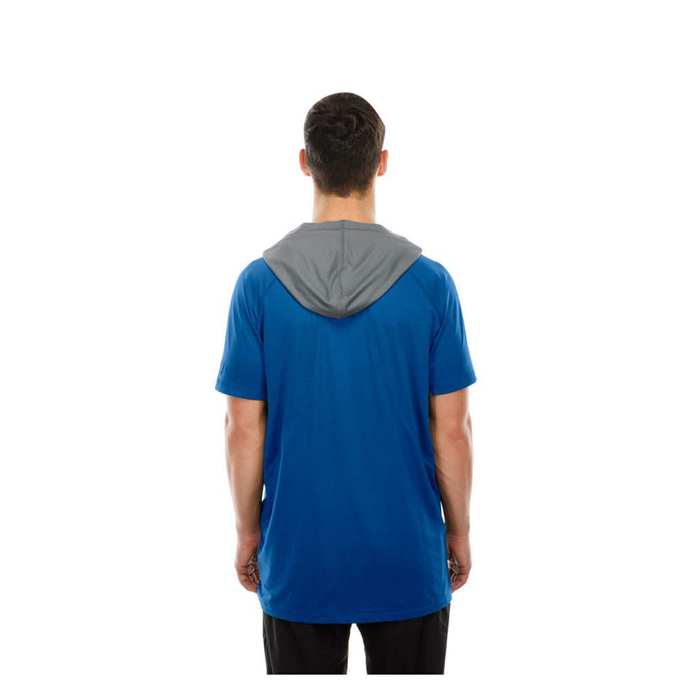 Detroit Lions New Era Combine Authentic Hooded Raglan Short-Sleeve T-Shirt - Blue - NFL