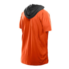 Cincinnati Bengals New Era Combine Authentic Hooded Raglan Short-Sleeve T-Shirt - Orange - NFL