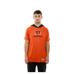 Cincinnati Bengals New Era Combine Authentic Hooded Raglan Short-Sleeve T-Shirt - Orange - NFL