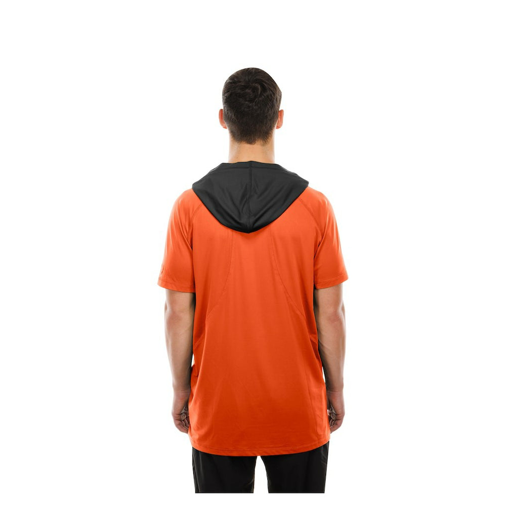 Cincinnati Bengals New Era Combine Authentic Hooded Raglan Short-Sleeve T-Shirt - Orange - NFL