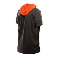 Cleveland Browns New Era Combine Authentic Hooded Raglan Short-Sleeve T-Shirt - Brown - NFL